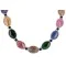 Navajo Nickel Black Onyx Dyed Quartz Native American Necklace 25305 Navajo Nickel Black Onyx Dyed Quartz Native American Necklace 25305