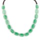 Certified Authentic .925 Sterling Silver Navajo Natural Jade Heishi Native American Necklace 25311-1