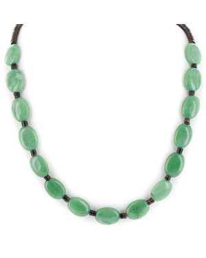 Certified Authentic Navajo .925 Sterling Silver Natural Jade Heishi Native American Necklace  25311-2