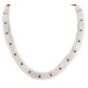 Certified Authentic Navajo .925 Sterling Silver Natural Pink Quartz Hematite Native American Necklace 25309