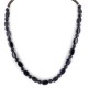 Certified Authentic Navajo .925 Sterling Silver Natural Purple Goldstone Native American Necklace 25308-2