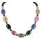 Navajo Nickel Black Onyx Dyed Quartz Native American Necklace 25305 Navajo Nickel Black Onyx Dyed Quartz Native American Necklace 25305