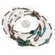 3 Strand Certified Authentic Navajo .925 Sterling Silver Natural Turquoise and Mother of Pearl Native American Necklace 15850-181