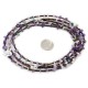 3 Strand Certified Authentic .925 Sterling Silver Navajo Natural Turquoise and Amethyst Native American Necklace 15984-41