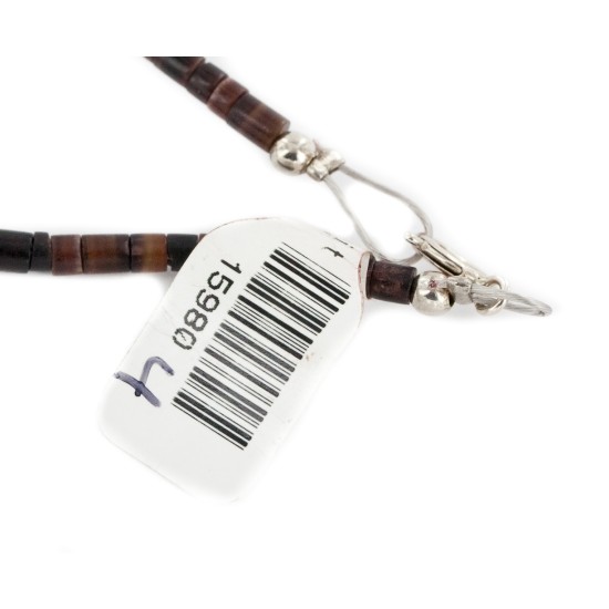 3 Strand Certified Authentic .925 Sterling Silver Navajo Natural Turquoise and Amethyst Native American Necklace 15984-41