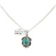 .925 Sterling Silver Certified Authentic Navajo Natural Turquoise Native American Necklace 12908-5