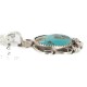 .925 Sterling Silver Certified Authentic Navajo Natural Turquoise Native American Necklace 12908-5