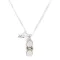 .925 Sterling Silver Certified Authentic Navajo Natural Mother of Pearl Native American Necklace 12910-1