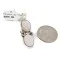 .925 Sterling Silver Certified Authentic Navajo Natural Mother of Pearl Native American Necklace 12910-1