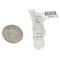 .925 Sterling Silver Certified Authentic Navajo Natural Mother of Pearl Native American Necklace 12910-1