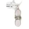 .925 Sterling Silver Certified Authentic Navajo Natural Mother of Pearl Native American Necklace 12910-1
