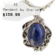 Certified Authentic Navajo .925 Sterling Silver Natural Lapis Native American Necklace 12908-1