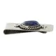 Handmade Navajo Nickel and .925 Sterling Silver Natural Lapis Native American Money Clip 11250-5 Handmade Navajo Nickel and .925 Sterling Silver Natural Lapis Native American Money Clip 11250-5