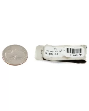 Handmade Navajo Nickel and .925 Sterling Silver Natural Turquoise Native American Money Clip 11249-4 Handmade Navajo Nickel and .925 Sterling Silver Natural Turquoise Native American Money Clip 11249-4