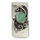 Handmade Certified Authentic Navajo Nickel and .925 Sterling Silver Natural Turquoise Native American Money Clip 11250-8 Handmade Certified Authentic Navajo Nickel and .925 Sterling Silver Natural Turquoise Native American Money Clip 11250-8