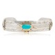 12kt Gold Filled and .925 Sterling Silver Handmade Kokopelli Certified Authentic Navajo Turquoise Native American Bracelet 390800679712
