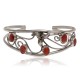 Handmade Certified Authentic .925 Sterling Silver Natural Coral Navajo Native American Cuff Bracelet 12947-1 Handmade Certified Authentic .925 Sterling Silver Natural Coral Navajo Native American Cuff Bracelet 12947-1