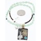 12kt Gold Filled .925 Sterling Silver Handmade Certified Authentic Navajo LADY WEAVING RUG Turquoise Native American Necklace 371013334912