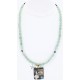 12kt Gold Filled .925 Sterling Silver Handmade Certified Authentic Navajo LADY WEAVING RUG Turquoise Native American Necklace 371013334912