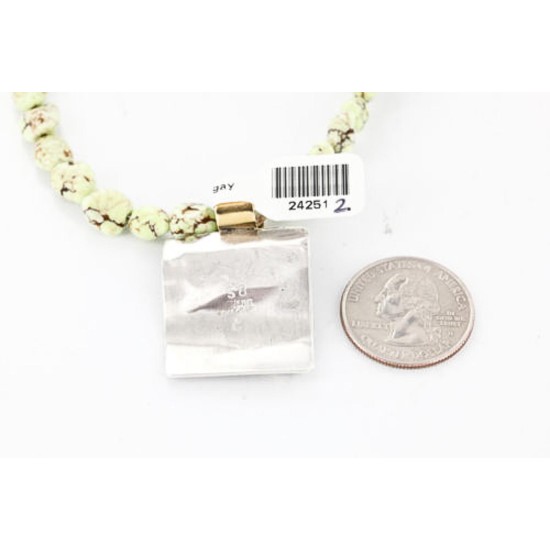 12kt Gold Filled .925 Sterling Silver Handmade Pendant and Handmade Clasp Storyteller Certified Authentic Native American Necklace 390812966207