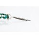 12kt Gold Filled .925 Sterling Silver Handmade Rose Certified Authentic Navajo Turquoise Native American Necklace 390809336263