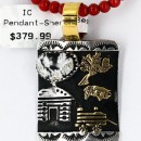 12kt Gold Filled .925 Sterling Silver Handmade Storyteller Certified Authentic Navajo CORAL Native American Necklace 371071121047