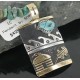 12kt Gold Filled .925 Sterling Silver Handmade Storyteller Certified Authentic Navajo Turquoise Native American Necklace 370877635818