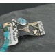 12kt Gold Filled .925 Sterling Silver Handmade Storyteller Certified Authentic Navajo Turquoise Native American Necklace 370919269058