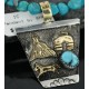 12kt Gold Filled .925 Sterling Silver Handmade Storyteller Certified Authentic Navajo Turquoise Native American Necklace 370922200695 12kt Gold Filled .925 Sterling Silver Handmade Storyteller Certified Authentic Navajo Turquoise Native American Necklace 370922200695