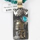 12kt Gold Filled .925 Sterling Silver Handmade Storyteller Certified Authentic Navajo Turquoise Native American Necklace 370996122697