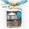 12kt Gold Filled .925 Sterling Silver Handmade Storyteller Certified Authentic Navajo Turquoise Native American Necklace 390823365632