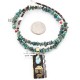 12kt Gold Filled .925 Sterling Silver Handmade Storyteller Certified Authentic Navajo Turquoise Native American Necklace 390842296615