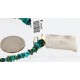 12kt Gold Filled .925 Sterling Silver Handmade Wolf and Full Moon Certified Authentic Navajo Turquoise Native American Necklace 390854056814