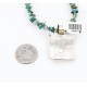 12kt Gold Filled .925 Sterling Silver Handmade Wolf Certified Authentic Navajo Tigers Eye Turquoise Native American Necklace 390829108731