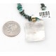 12kt Gold Filled .925 Sterling Silver Handmade Wolf Certified Authentic Navajo Turquoise Native American Necklace 371049319274