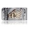 12kt Gold Filled and .925 Sterling Silver Bear Paw Handmade Certified Authentic Navajo Native American Money Clip 11256