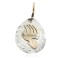 12kt Gold Filled and .925 Sterling Silver Bear Paw Handmade Certified Authentic Navajo Native American Pendant 24477