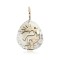 12kt Gold Filled and .925 Sterling Silver Certified Authentic Kokopelli Handmade Navajo Native American Pendant 24471