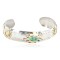 12kt Gold Filled and .925 Sterling Silver Certified Authentic Kokopelli Handmade Navajo Natural Turquoise Native American Bracelet 12966-4