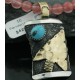 12kt Gold Filled and .925 Sterling Silver Handmade Arrow Certified Authentic Navajo Turquoise Native American Necklace 370973872337