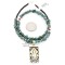 12kt Gold Filled and .925 Sterling Silver Handmade Arrow Certified Authentic Navajo Turquoise Native American Necklace 371052088816