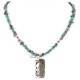 12kt Gold Filled and .925 Sterling Silver Handmade Arrow Certified Authentic Navajo Turquoise Native American Necklace 371052088816