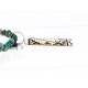 12kt Gold Filled and .925 Sterling Silver Handmade Arrow Certified Authentic Navajo Turquoise Native American Necklace 371052088816