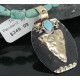 12kt Gold Filled and .925 Sterling Silver Handmade Arrow Certified Authentic Navajo Turquoise Native American Necklace 390673522272
