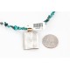 12kt Gold Filled and .925 Sterling Silver Handmade Arrow Certified Authentic Navajo Turquoise Native American Necklace 390813188690