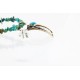 12kt Gold Filled and .925 Sterling Silver Handmade Arrow Certified Authentic Navajo Turquoise Native American Necklace 390824715198