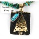 12kt Gold Filled and .925 Sterling Silver Handmade Arrow Certified Authentic Navajo Turquoise Native American Necklace 390828243778