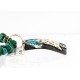 12kt Gold Filled and .925 Sterling Silver Handmade Arrow Certified Authentic Navajo Turquoise Native American Necklace 390828243778