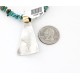 12kt Gold Filled and .925 Sterling Silver Handmade Arrow Certified Authentic Navajo Turquoise Native American Necklace 390828646737