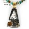 12kt Gold Filled and .925 Sterling Silver Handmade Arrow Certified Authentic Navajo Turquoise Native American Necklace 390828646737